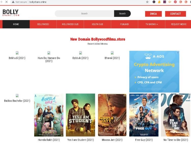 Bollyshare 2023 : Free Download and Watch HD Hindi, Hollywood Website