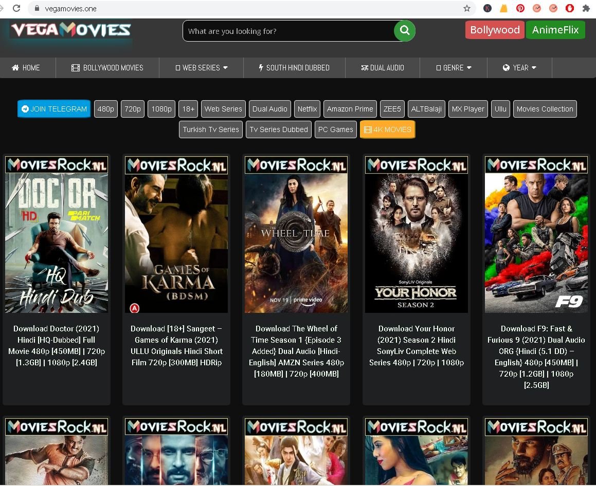 VegaMovies World The Ultimate Destination For Hindi Dubbed Movies